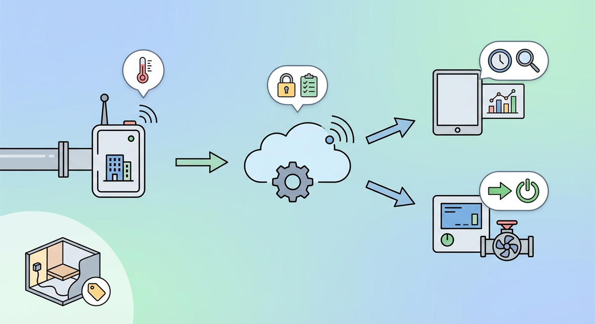 Illustration der viser hvordan Hvordan fungerer et tag? fungerer