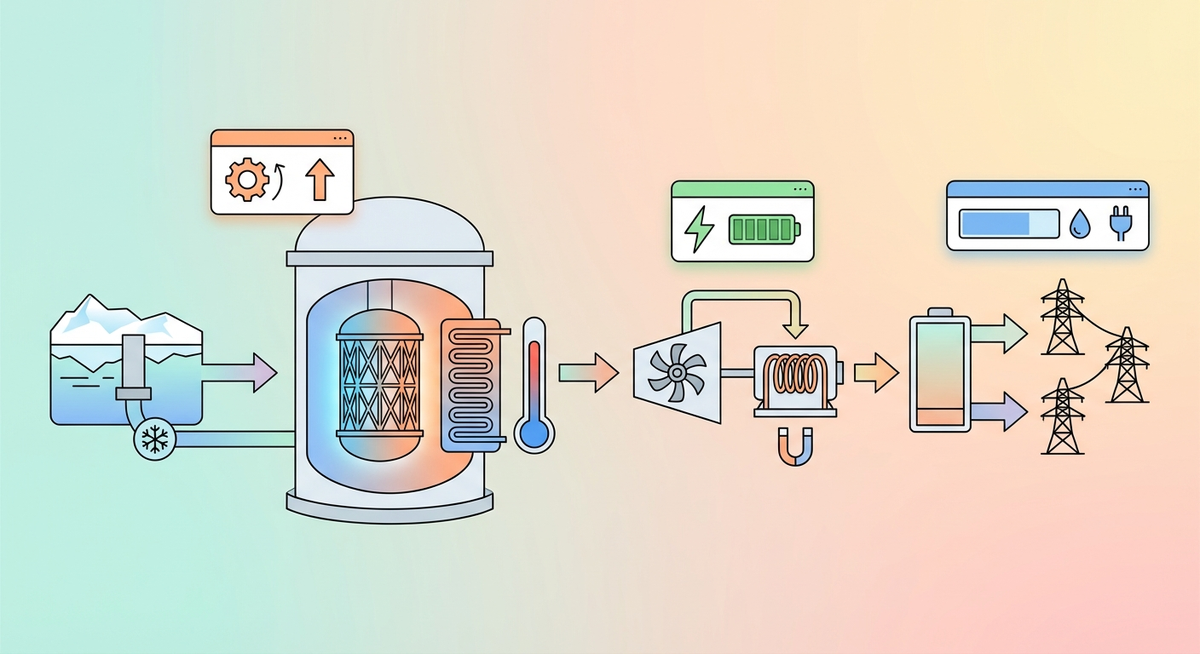Illustration der viser hvordan Hvordan fungerer kulkraft? fungerer