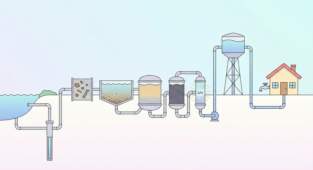 Hvordan fungerer et vandværk?